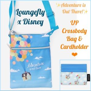 LOUNGEFLY DISNEY PIXAR UP CROSSBODY BAG CARDHOLDER
